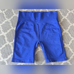 Love & Sports Blue Biker Shorts XXL High Rise 6.5” Inseam
